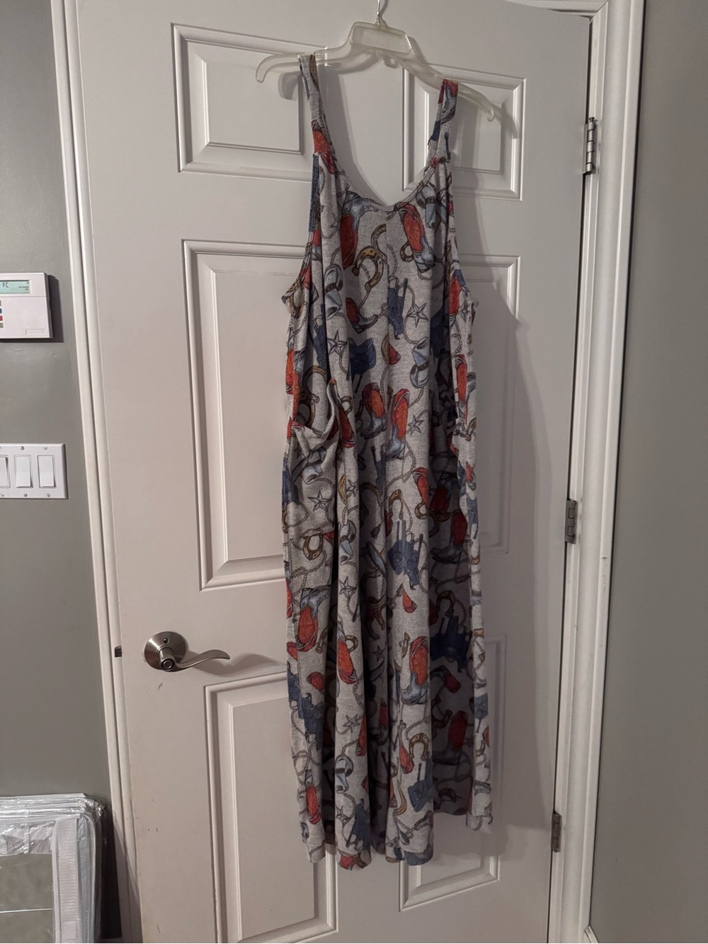 Easel Casual Western Sleeveless Wide-Leg Printed Jumpsuit NWT, Size L - Picture 3 of 3